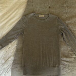 Everlane Gray Crew Neck Sweater